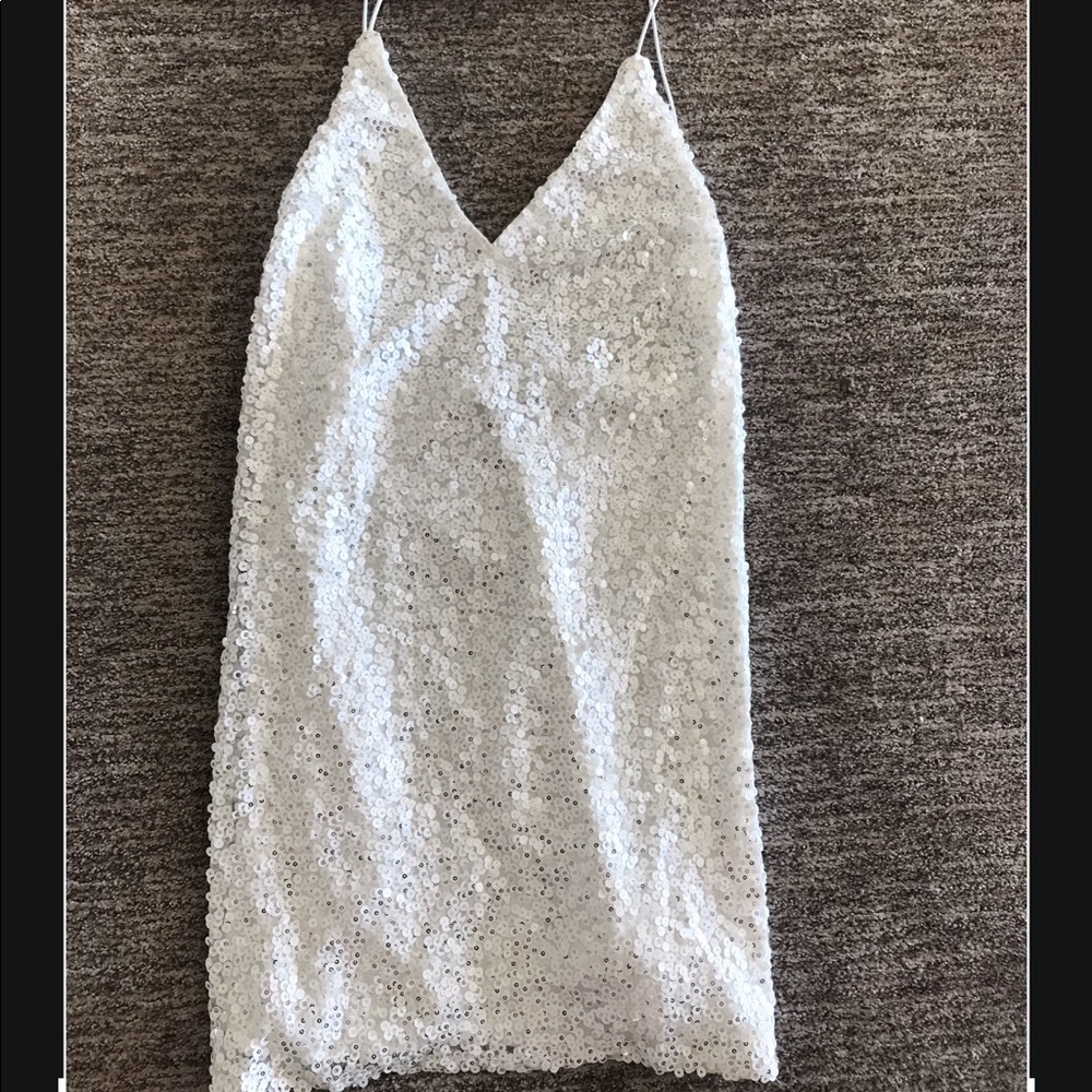 White sequin dress 🤍 *never worn*